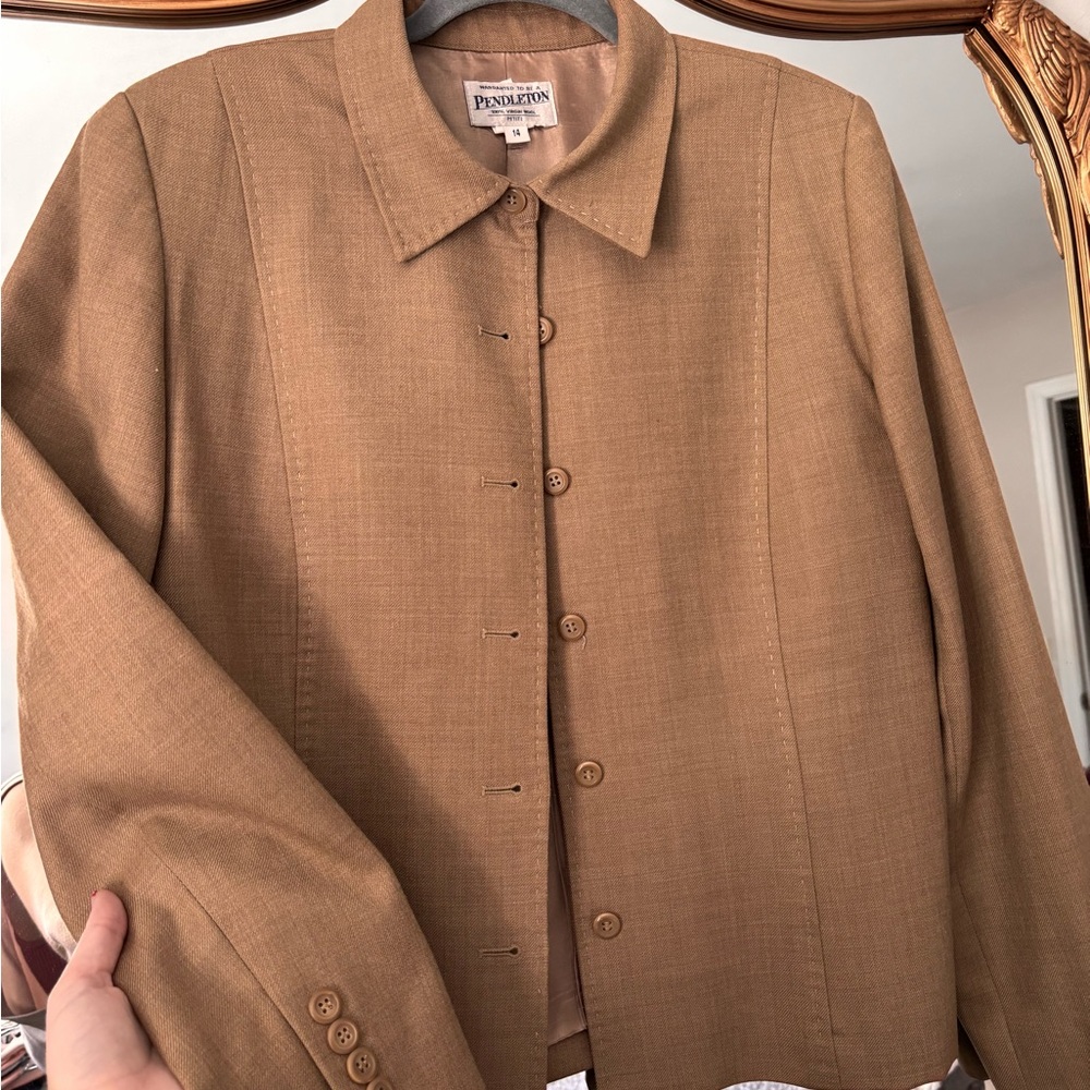 Pendleton Women's Brown Wool Blazer - image 2